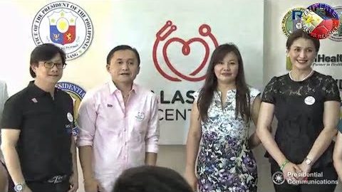 Bong Go amd Honeylet AvanceÑa join unveiling of the main building of evrmc in tacloban city