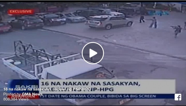 16 na Nakaw na Sasakyan ang Nabawi ng PNP-HPG