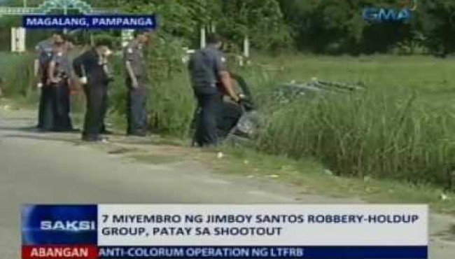 7 Suspected Members of a Robbery-Holdup Group killed in Pampanga