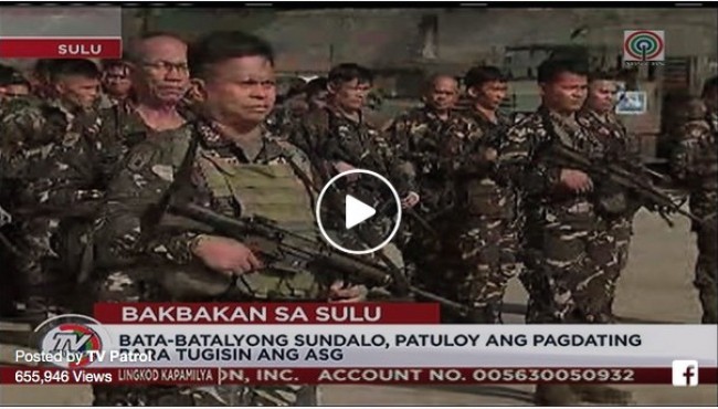 8000 Troops deployed in Patikul, Sulu ready to ‘Destroy’ Abu Sayaf