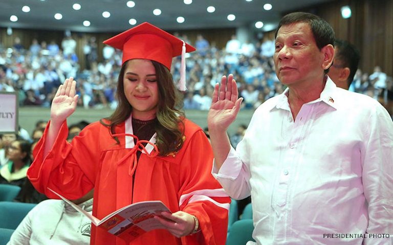 Duterte attends granddaughter Isabelle’s graduation