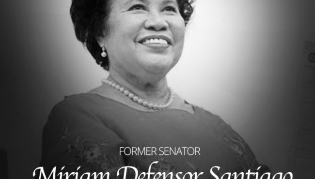 A day of mourning, Senator Miriam Defensor Santiago passed away