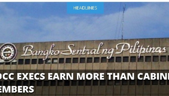 According to COA, GOCC earn more than Cabinet members.