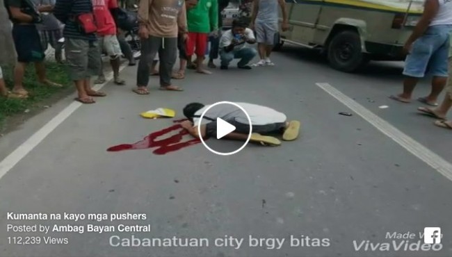 Actual video of a suspected drug pusher killed in broad daylight