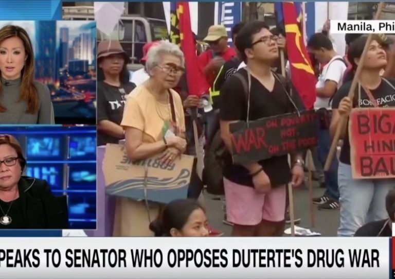 CNN interview with Sen. De Lima received thousands of negative comments
