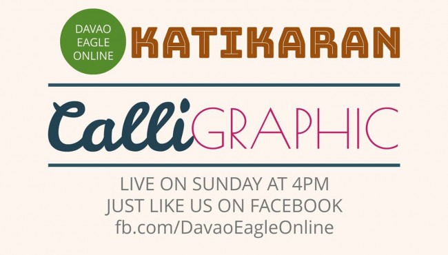 Davao Eagle Online’s KATIKARAN episode will be LIVE on SUNDAY October 16, 4PM