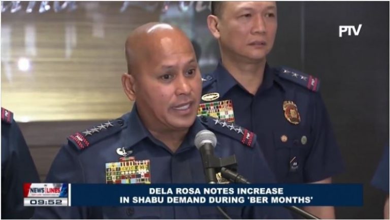 Dela Rosa notes increase in shabu demand during ‘ber’ months