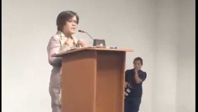 Di pinayagang mag tanong ang media sa presscon ni Sen. De Lima