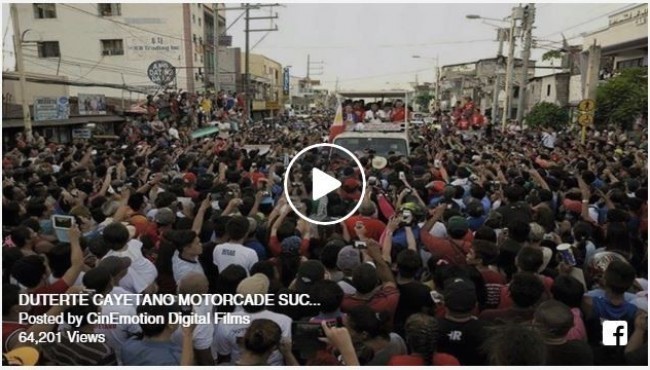 Duterte Motorcade creates a ‘Happy’ Traffic! [VIDEO]