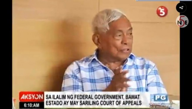 Federal Government Concept according to Former Senate President Nene Pimentel