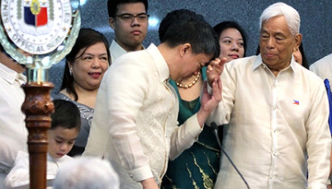 First in Philippine History to have father and son elected as Senate President!