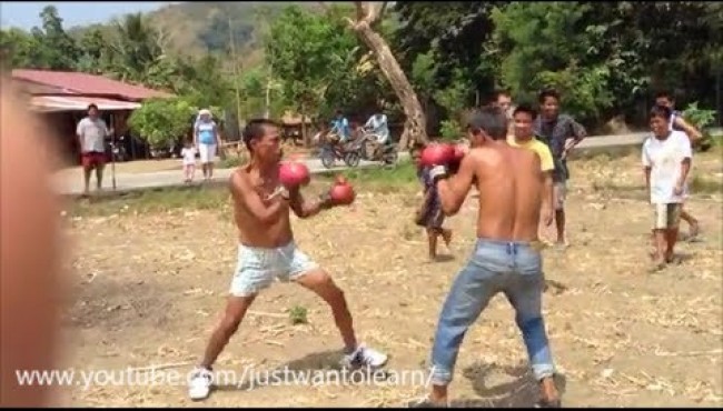 Funny Countryside boxing in the Philippines