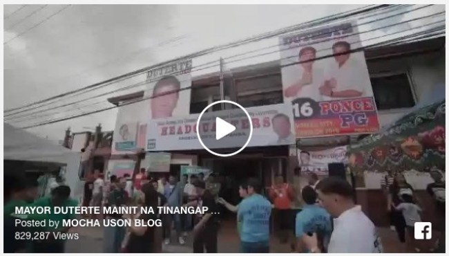 Mayor Rody Duterte mainit na tinanggap sa Pampanga
