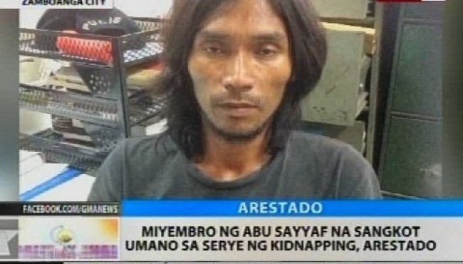 Miyembro ng Abu Sayyaf na sangkot umano sa mga kidnapping, Arestado!
