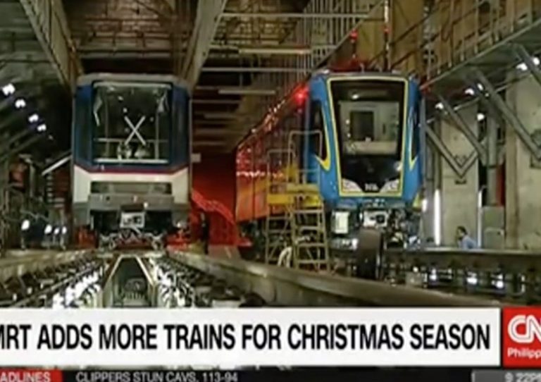MRT adds more trains for Christmas season
