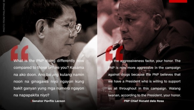 PNP Chief Dela Rosa to Senator Lacson: ‘PNP believes that we have a President that Supports us!’