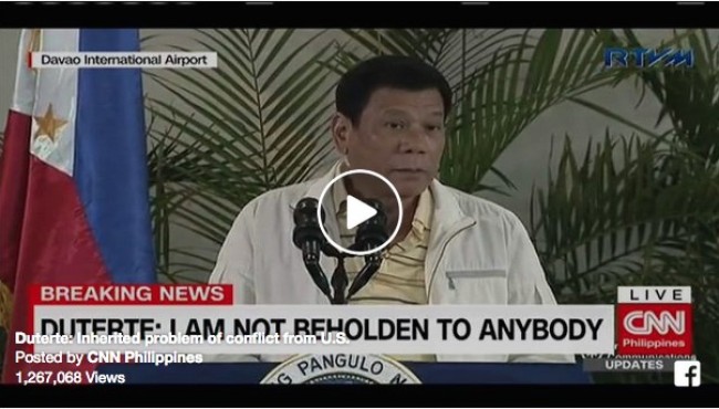 President Duterte: ‘I don’t have any master except the Filipino People’