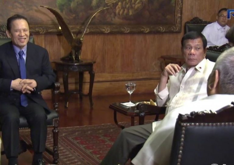 President Duterte meets Mr. Kazuo Okada, Chairman of Okada Manila