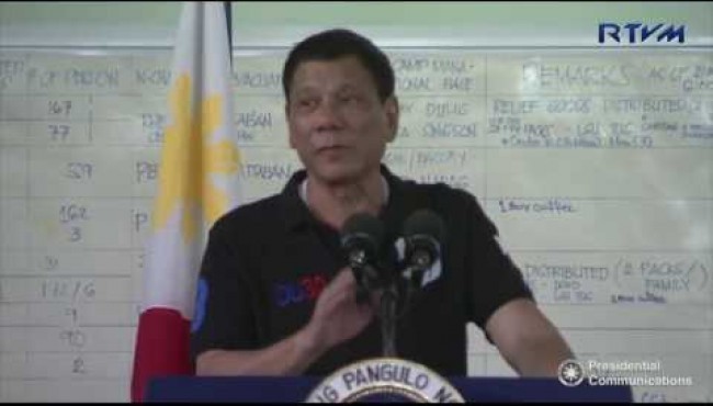 President Duterte visits Tuguegarao City to lead the distribution of relief goods