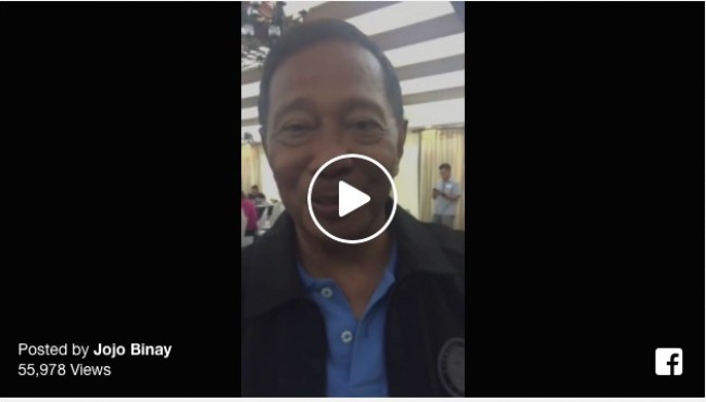 Presidential Candidate VP Jojo Binay greets ‘Happy Valentines’
