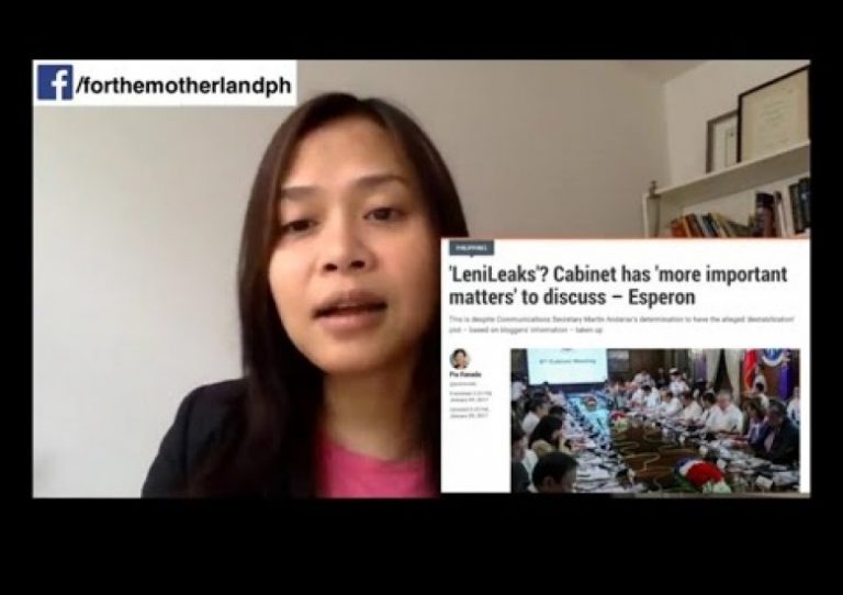 Sass Rogando Sasot to Pia Robles of Rappler about #LeniLeaks