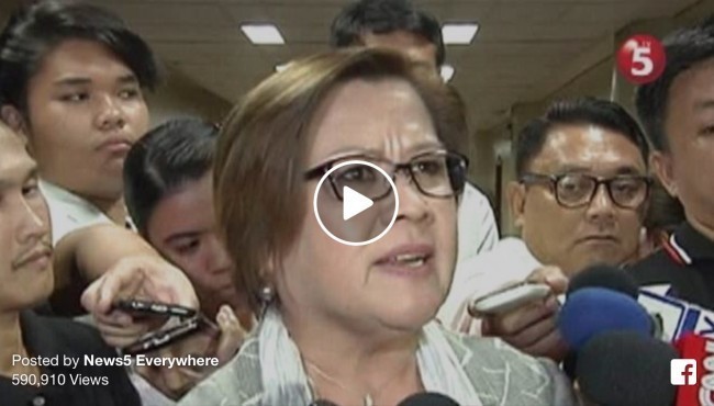 Sen. De Lima: ‘Anong gagawin ko dapat, magresign? o barilin ang sarili ko?’
