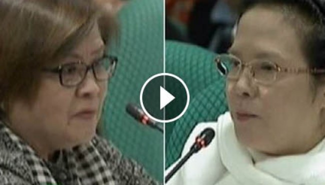 Sen. De Lima at PAO Chief Persida Acosta nagsagutan sa budget hearing sa Senado