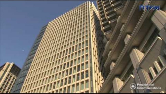 The hotel where the President meets with the Filipino community in Japan