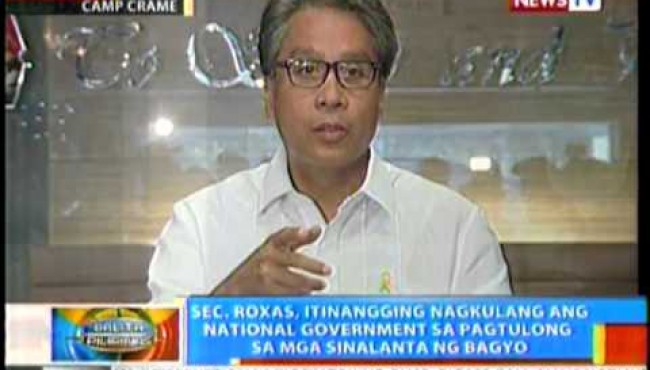 Yolanda Aftermath:  Mar Roxas Disputes the Romualdez Video (December 10 2013)