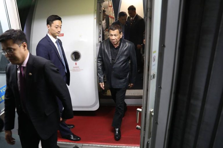 Pres. Duterte Arrival in South Korea [IN PHOTOS]