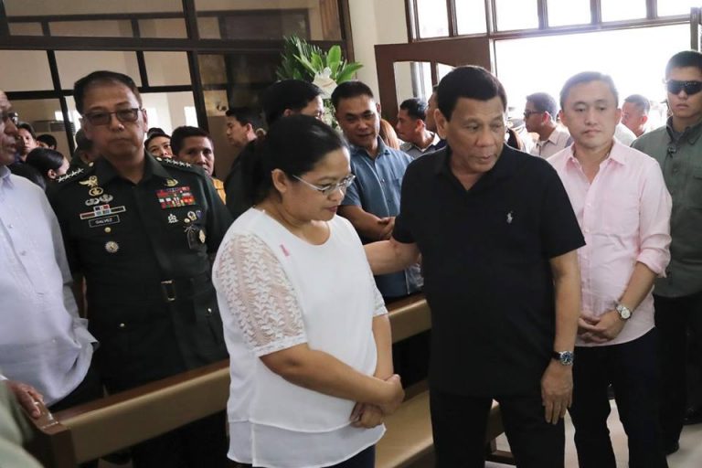 Pres. Duterte Visits the Wake of Colonel Ricky Navarro [IN PHOTOS]