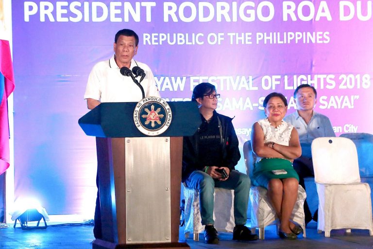 Pres. Duterte at the Sangyaw Festival of Lights [IN PHOTOS]