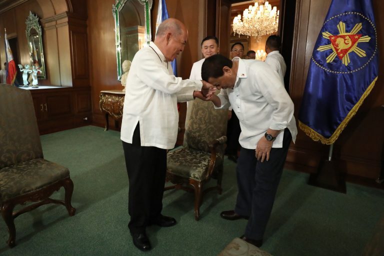 Pres. Duterte Meets With CBCP President Archbishop Romulo Valles [IN PHOTOS]