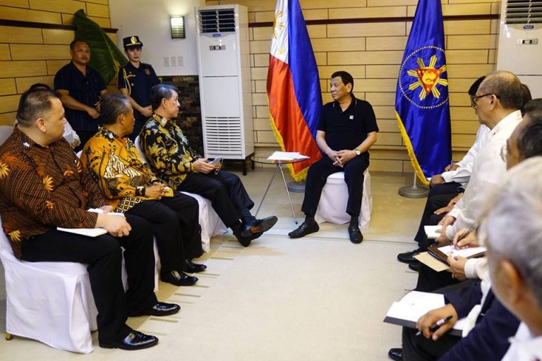 Pres. Duterte With Indonesian Amb. Dr. Sinyo Harry Sarundajang [IN PHOTOS]
