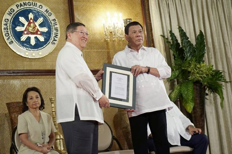 Pres. Duterte at the Presentation of Republic Acts [IN PHOTOS]