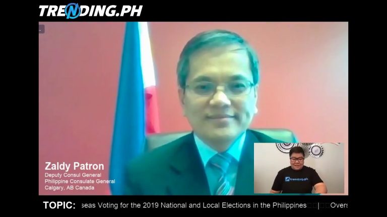 2019 National & Local Elections Overseas Absentee Voting w/ DCG Zaldy Patron in PCG Calgary
