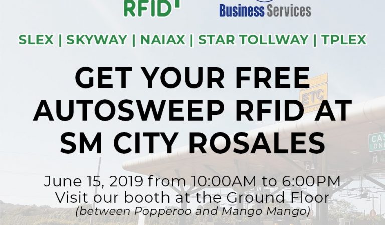 #SMAnnouncements: Get your FREE AUTOSWEEP RFID at SM City Rosales #SMAnnouncements: Get your FREE AUTOSWEEP RFID at SM City Rosales